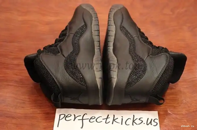 black best Air Jordan X Authentic version Ovo 0601